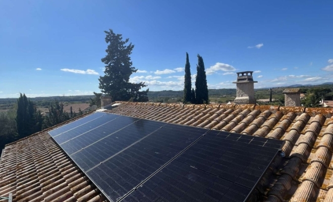 Pose de photovoltaïques-solaires, Murviel les béziers, Constant Padilla